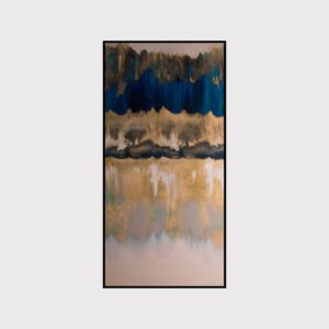 Cuadro Resuena Oro y Azulejos