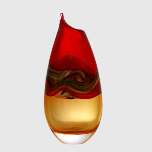 Florero Rojo Ámbar Molinari