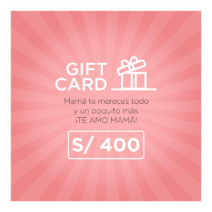 Gift card "Mamá te mereces todo"
