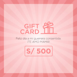Gift card "Mi guerrera consentida"