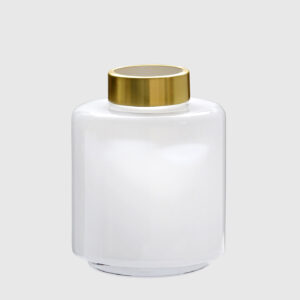 Florero Decor White Goldie