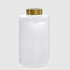 Florero Decor White Goldie