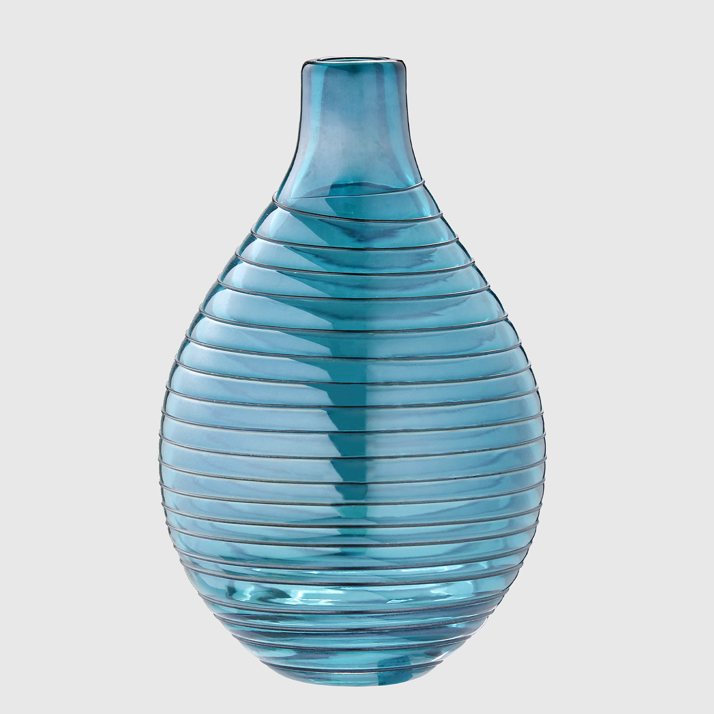 Florero Lines Blue