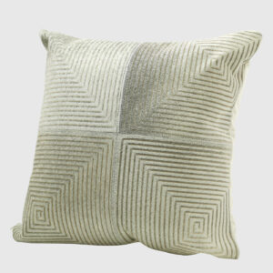 Cojin de Cuero Champagne Gris Claro