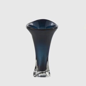 Florero de Vidrio Azul