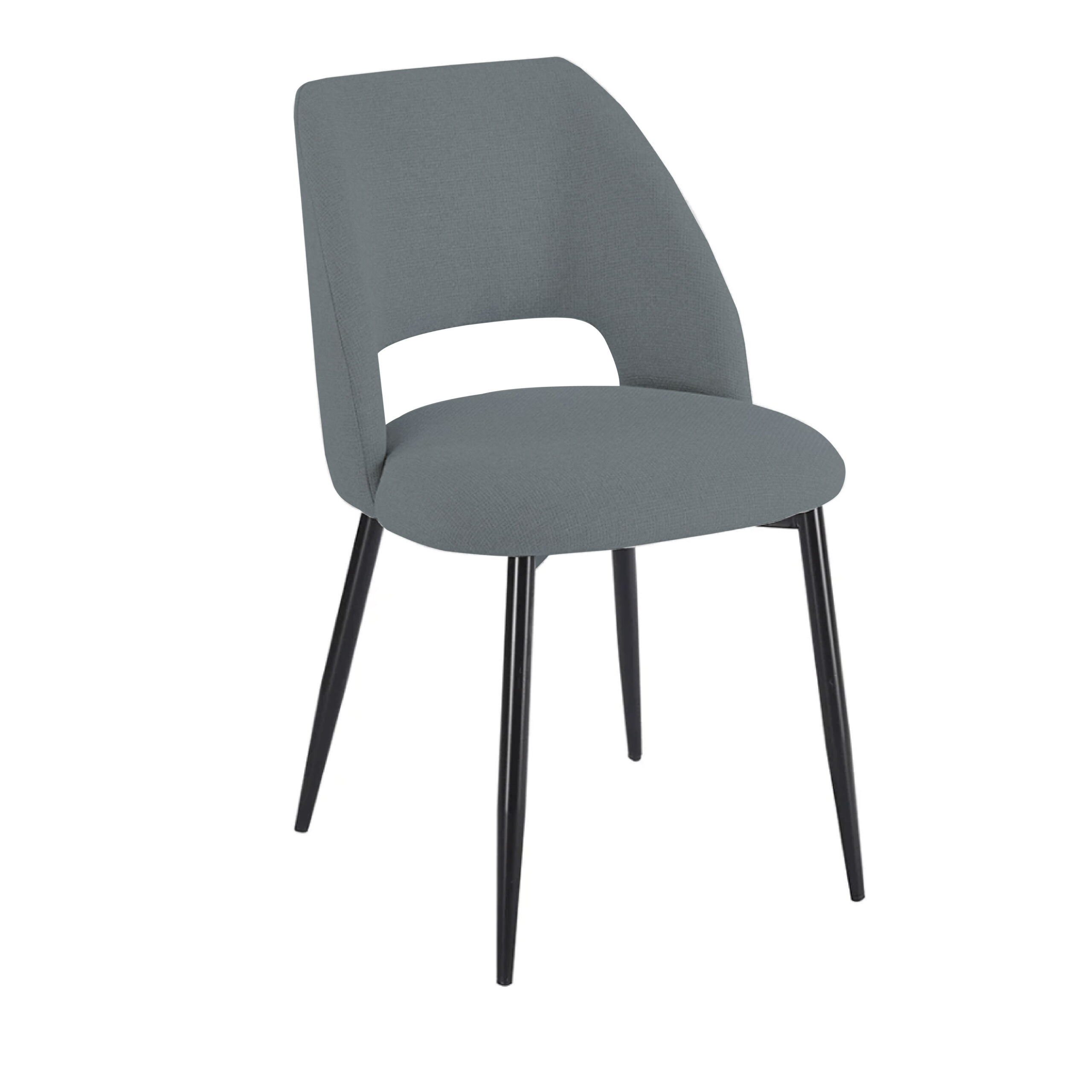 SILLA DE COMEDOR GRIS OSCURO