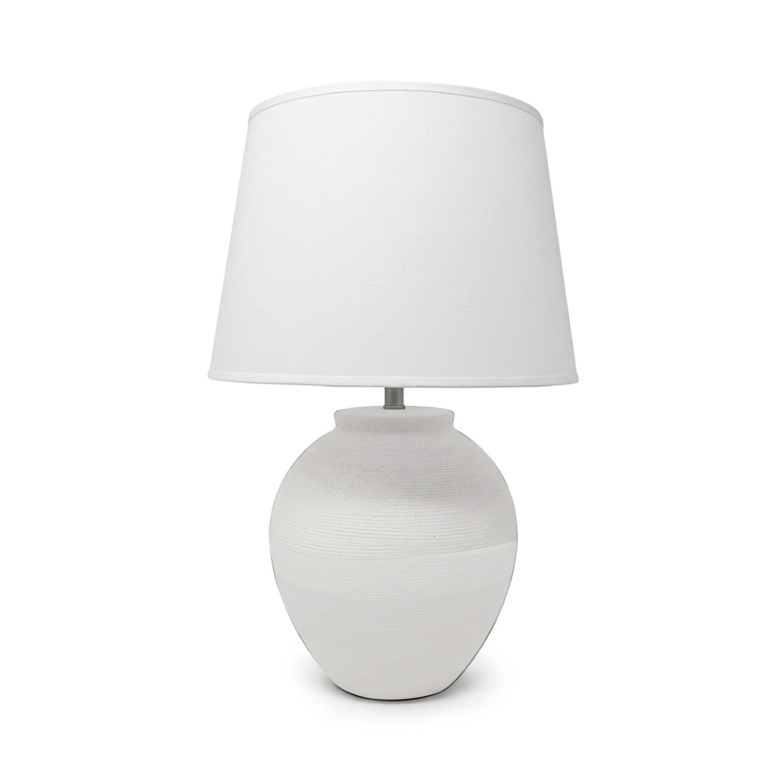 Lámpara de Mesa de Cerámica color blanco