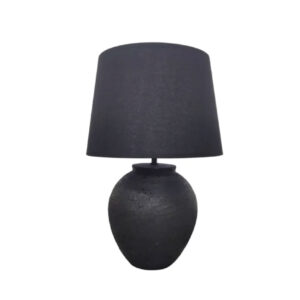 Lampara de Mesa de Cerámica color Negra