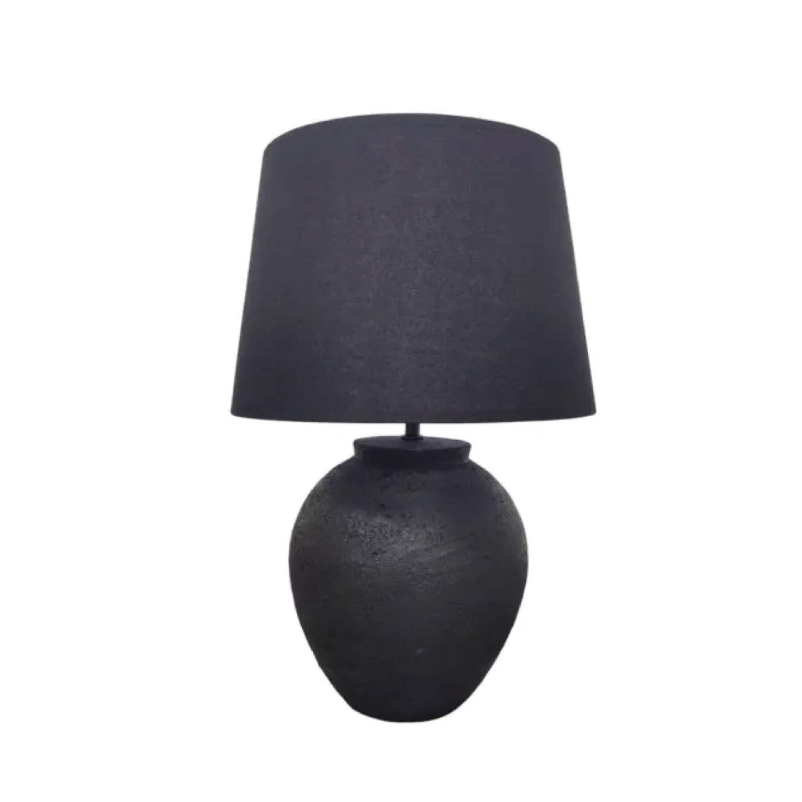 Lampara de Mesa de Cerámica color Negra